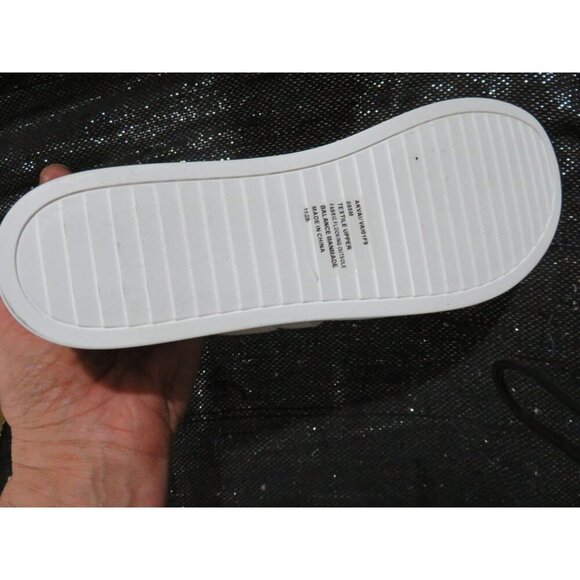 Anne Klein White Akvie Faux Leather Strappy Platform Wedge Sandals size 9.5 - Picture 7 of 10